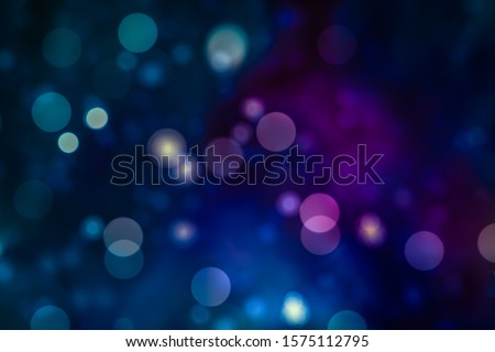 BLURRED LIGHTS BACKGROUND, GLOWING CIRCLES AT NIGHT, MAGICAL BACKDROP