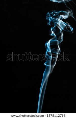 An experiment with cigarette smoke in the studio. 