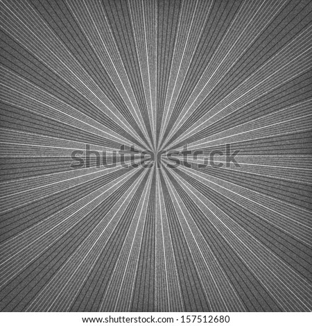 Black sunburst blank background. Grayscale sunbeam with noise effect texture. Empty retro empty vintage abstract backdrop. Template swatch in square format. Vector illustration design element 10 eps