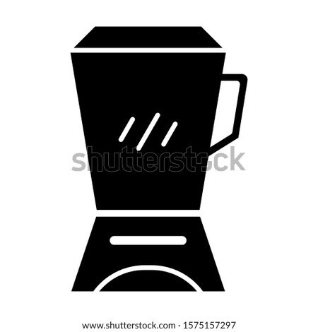 kitchen equipment household electric glass blender icon vector
