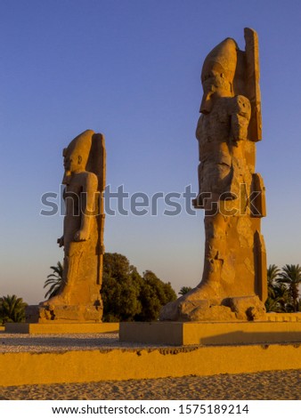 Colossi of Amenhotep III, Luxor, Egypt 