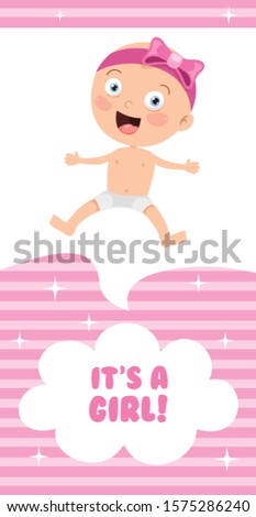 Greeting Invitation Card For Baby Shower Event