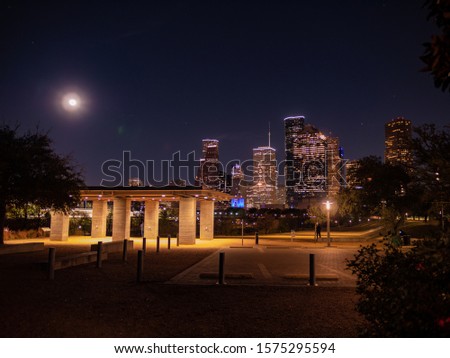 Houston Skyline shot from Buffalo Bayou. 