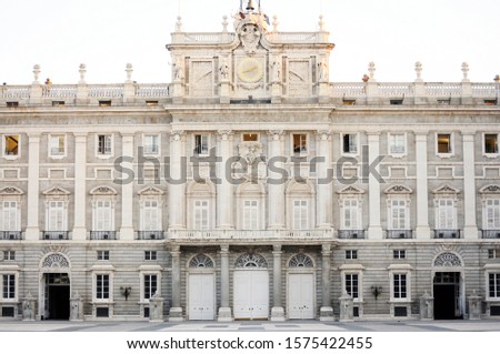Palacio del Oriente or Royal Palace in Madrid, Spain