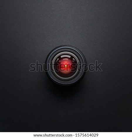 Big Brother Is Watching. Concept Of Global human Surveillance, Security Systems And The freedom Of A New World Royalty-Free Stock Photo #1575614029