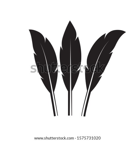 feather logo stock illustrator design