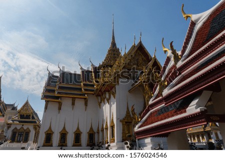One of the main buildings in Grand Palace, Bangkok. A piece of the Thai architecture.