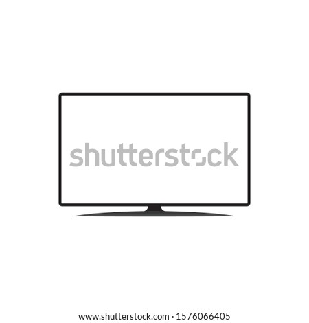 television (TV) icon with a white background
