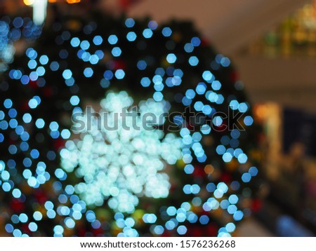 Christmas festival decorative bokeh light.