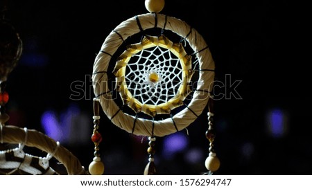 Dream catcher, decorative crafts for magical effects on a sleeping person