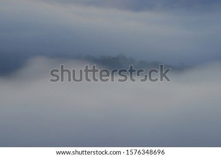 beautiful paradise on the clouds with dramatic sky and light at sunrise, photo use for design, idea printing and more