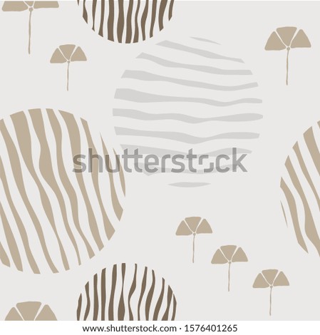 Design with autumn pattern. Vector background. 