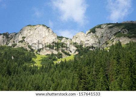 Picture of the mountain views in the Tatras 