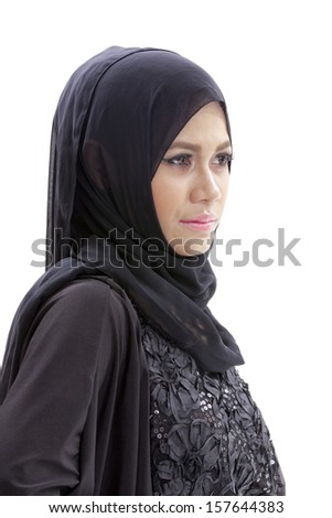 Fashion photo of Muslim woman