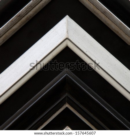 Wooden frame corners vertical