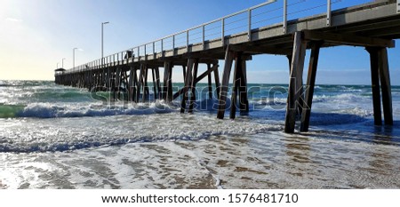 Perspective View from Grange Beach. Leisure Time in South Australia