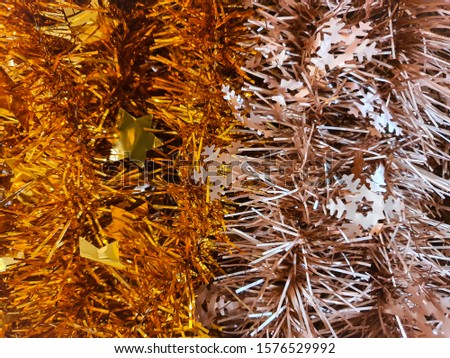 Christmas or new year background, Gold and copper line or rainbow, Xmas festival.