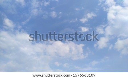 An amazing cloudy blue sky
