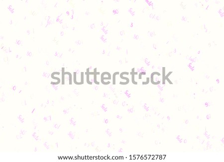 Light Pink, Yellow vector template with 30, 50, 90% selling. Illustration with signs of sales on abstract template. Backdrop for ads, leaflets of Black Friday.