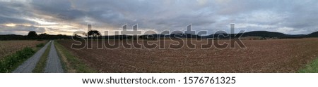 A rural landscape in a widescreen picture