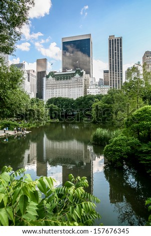 Central Park in New York City, an island of greenery and relaxation in the middle of a huge metropolis, Photos from my month tour of America