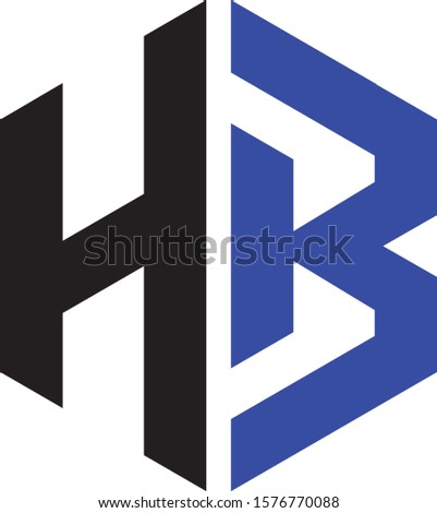 initials HB for industrial logo design and building contractors