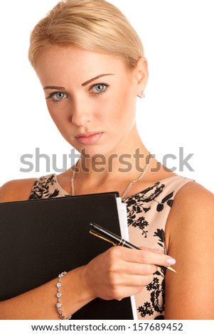 Angry teacher isolated over white background