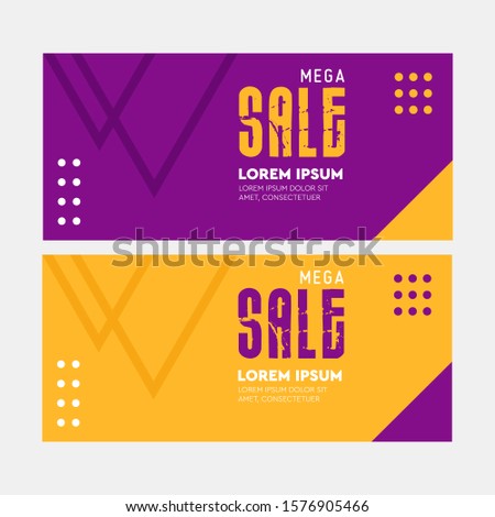 New Arrival banner template design on a Yellow Purple background. Can be a banner or header. Vector Illustration