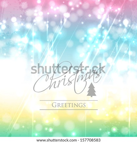 Elegant Christmas background with place for new year text invitation
