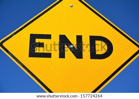 End sign