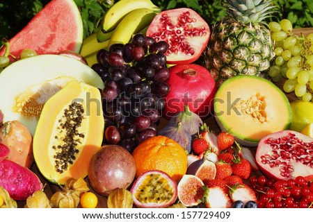 Tropical Fruits Royalty-Free Stock Photo #157729409
