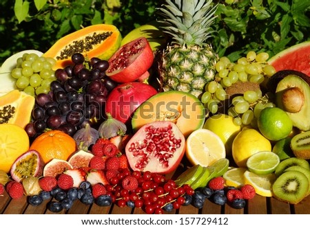 Tropical Fruits Royalty-Free Stock Photo #157729412