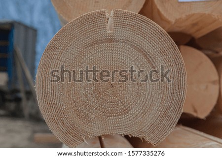 Profile of logs for construction