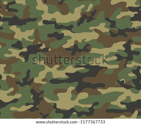 
Camouflage modern pattern seamless element for printing clothes, fabrics. Vector. Hunting and fishing. Royalty-Free Stock Photo #1577367733
