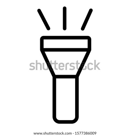 
Battery light  Isolated Vector Icon fully editable
