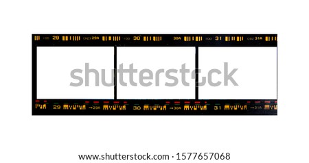 (35 mm.) film frame.With white space. Royalty-Free Stock Photo #1577657068