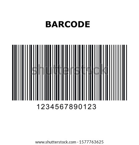 1-D One-Dimensional Barcode Types. Set, collection of barcodes isolated on white background.Marketing, the concept of the Internet. MSI PLESSEY