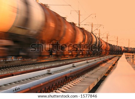 Freight train passing by