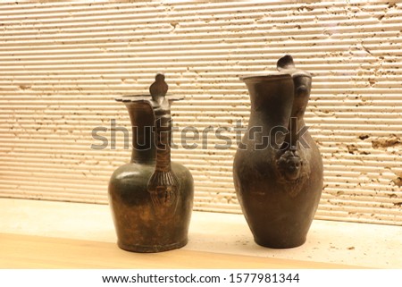 Photo of roman bronze kitchen utensils