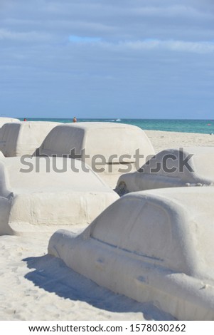  Miami Sand Car on Beautiful Tropical Beach