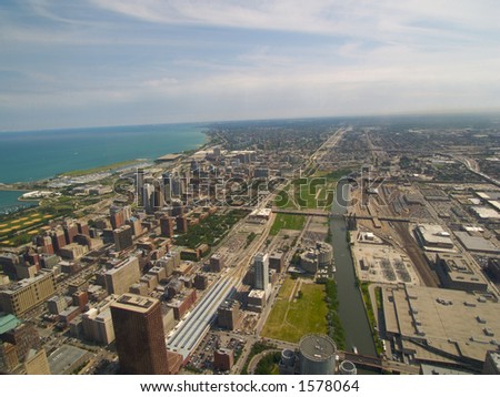South Chicago view from sears tower