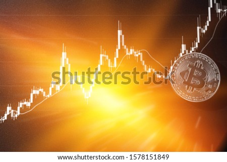 Bitcoin chart . Cryptocurrency is the currency of the future. The market price is bitcoin.