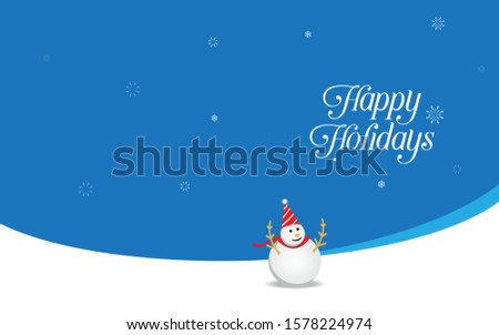 Elegant Merry Christmas and Happy New Year Card Design. Happy Holiday Card. Greeting Card