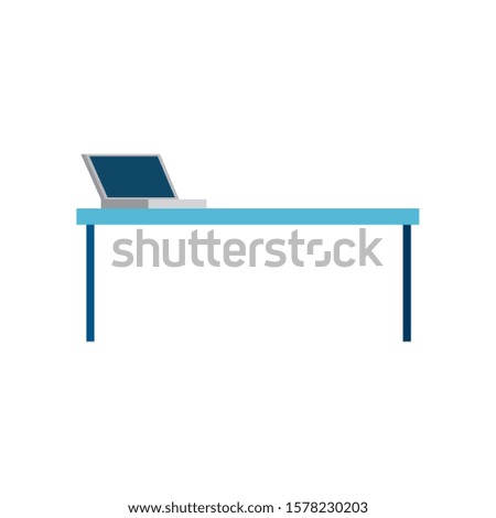 Office desk design, Workforce corporate job occupation professional and workplace theme Vector illustration