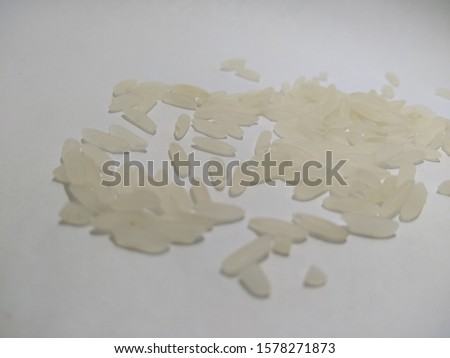 closeup asian white rice staple food - object photography