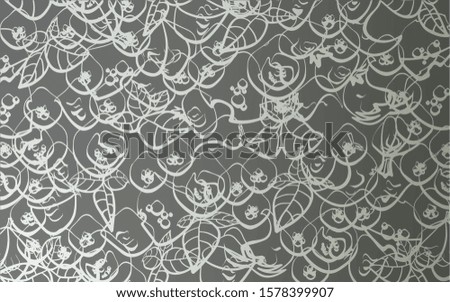 Light Gray vector cover with cuisine gourmet. Blurred decorative design of snacks in doodle style. Design for ad, poster, banner of cafes or restaurants.