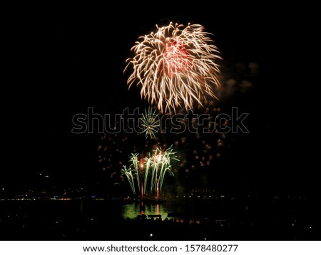 International Fireworks Festival, November 2019, Pattaya Beach Thailand