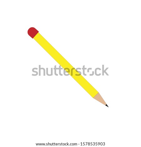pencil simple illustration clip art vector