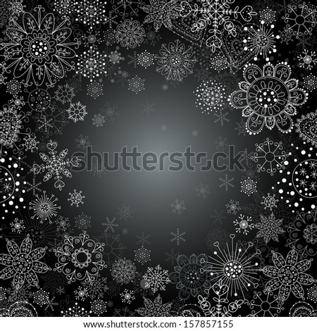 Abstract snowflake of geometric shapes.