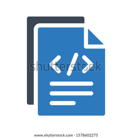 document vector glyph color icon 